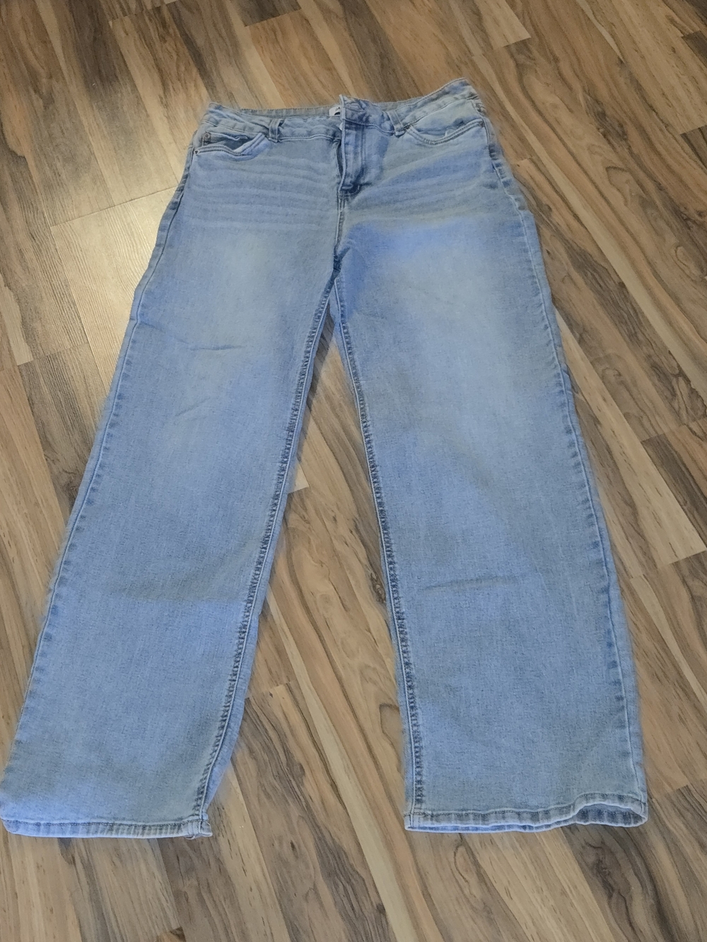 Refuge Denim Light Wash Baggy Wide Leg Jeans Size 9 Y2K